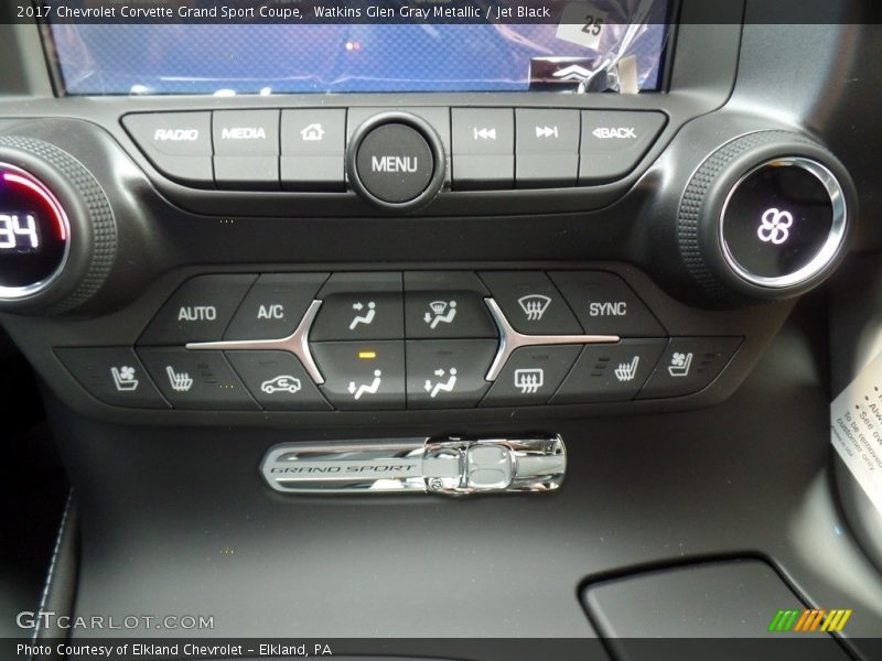 Controls of 2017 Corvette Grand Sport Coupe