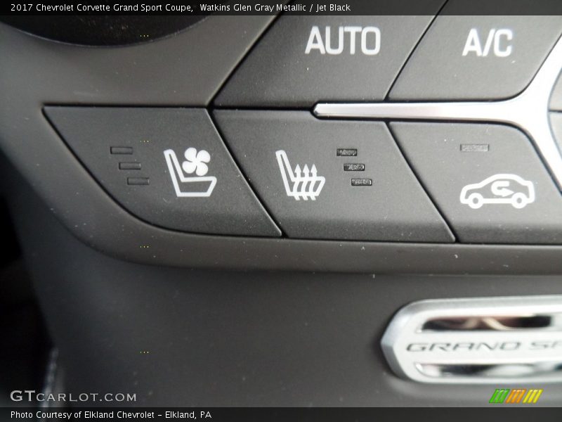 Watkins Glen Gray Metallic / Jet Black 2017 Chevrolet Corvette Grand Sport Coupe