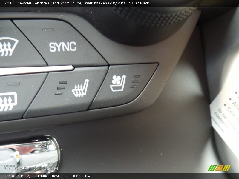Watkins Glen Gray Metallic / Jet Black 2017 Chevrolet Corvette Grand Sport Coupe