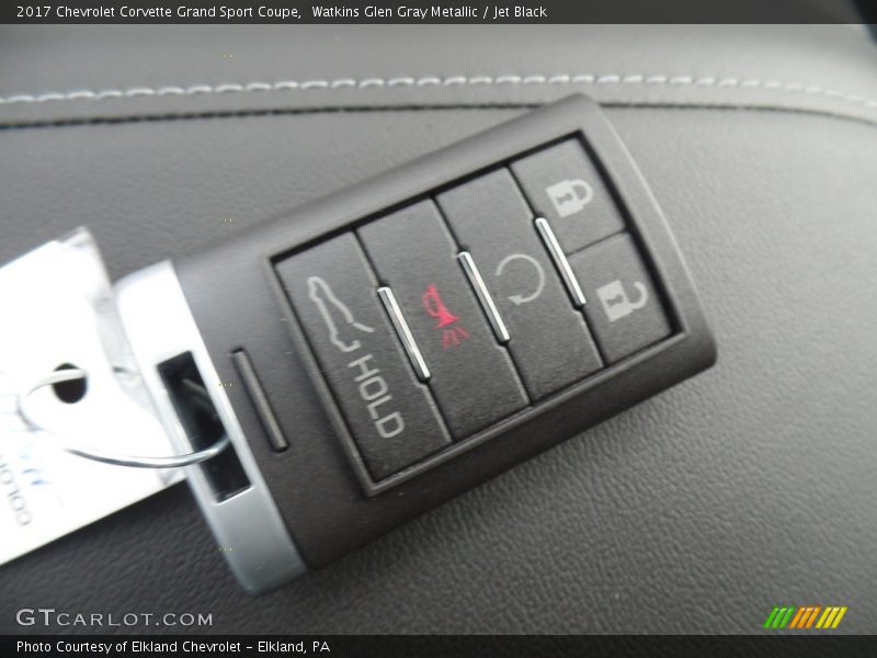 Watkins Glen Gray Metallic / Jet Black 2017 Chevrolet Corvette Grand Sport Coupe