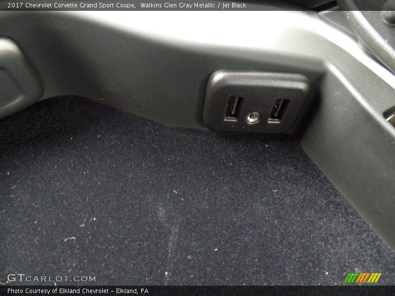 Watkins Glen Gray Metallic / Jet Black 2017 Chevrolet Corvette Grand Sport Coupe