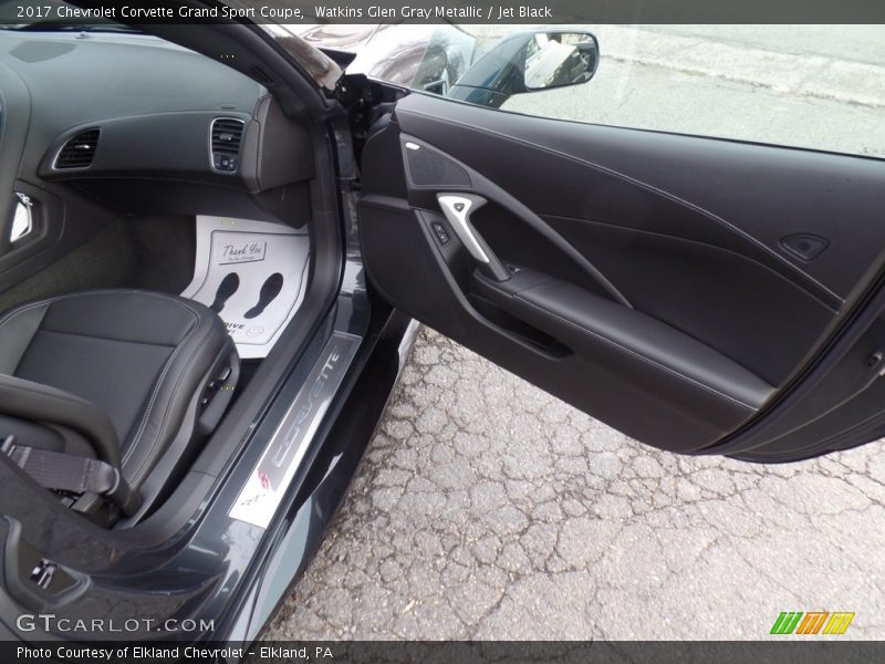 Watkins Glen Gray Metallic / Jet Black 2017 Chevrolet Corvette Grand Sport Coupe