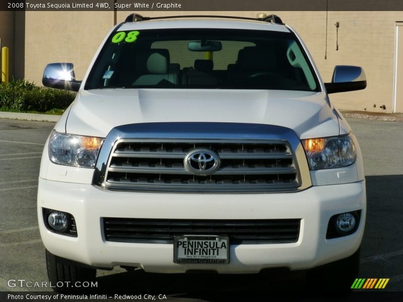 Super White / Graphite 2008 Toyota Sequoia Limited 4WD