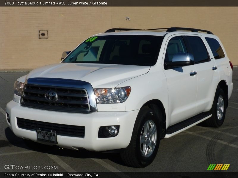 Super White / Graphite 2008 Toyota Sequoia Limited 4WD