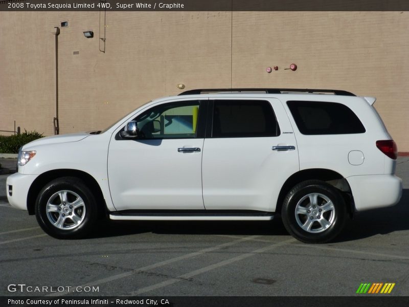 Super White / Graphite 2008 Toyota Sequoia Limited 4WD