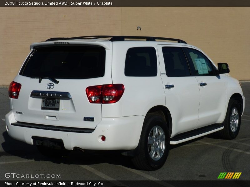 Super White / Graphite 2008 Toyota Sequoia Limited 4WD
