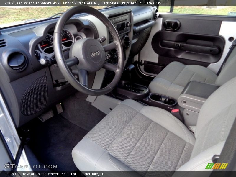 Bright Silver Metallic / Dark Slate Gray/Medium Slate Gray 2007 Jeep Wrangler Sahara 4x4