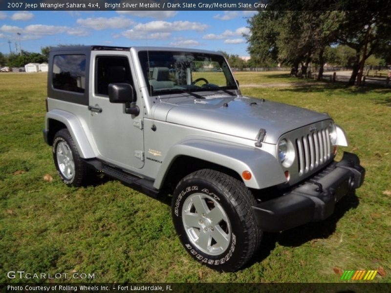 Bright Silver Metallic / Dark Slate Gray/Medium Slate Gray 2007 Jeep Wrangler Sahara 4x4