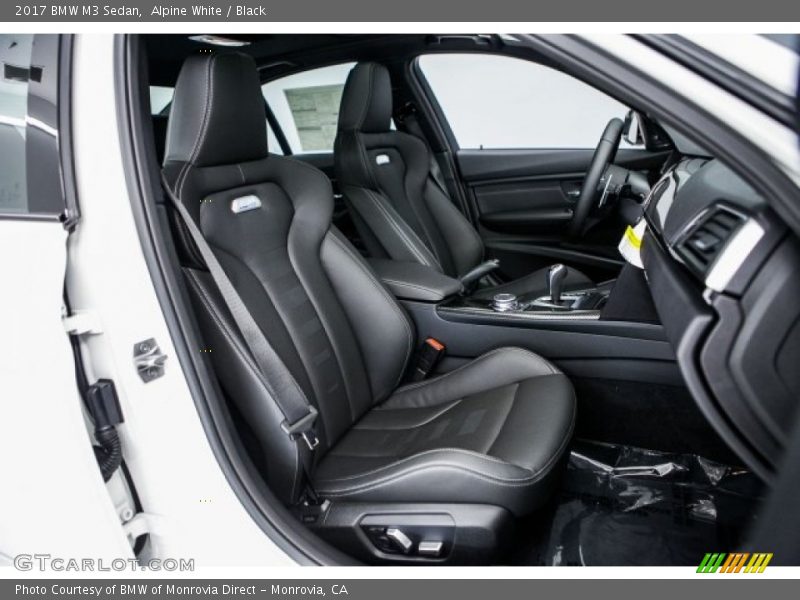 Alpine White / Black 2017 BMW M3 Sedan