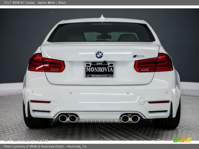 Alpine White / Black 2017 BMW M3 Sedan