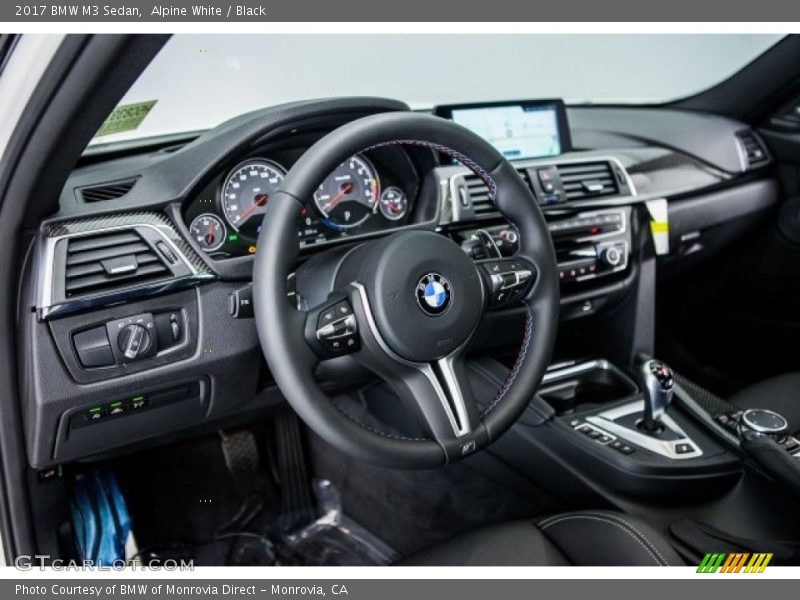 Alpine White / Black 2017 BMW M3 Sedan