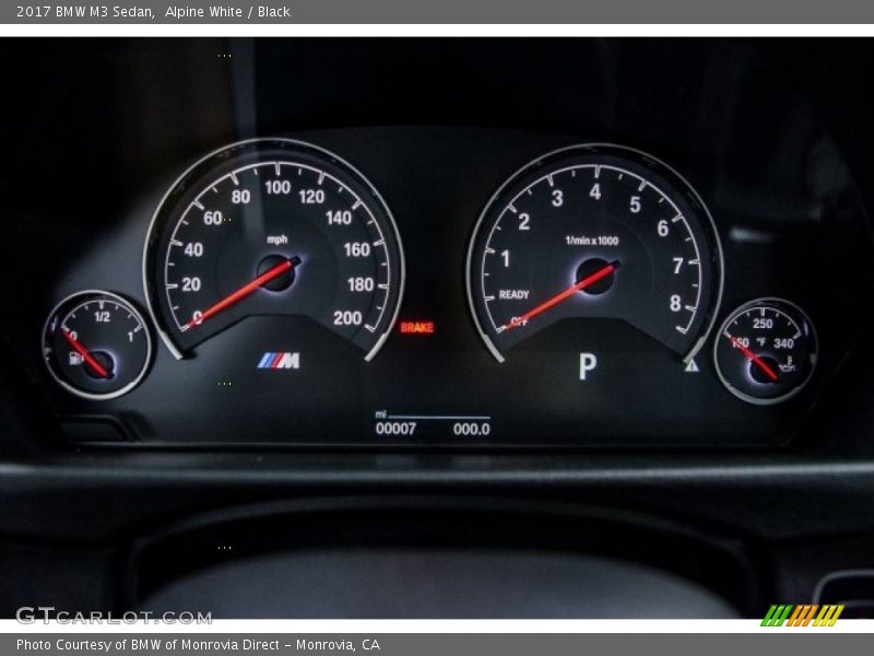 Alpine White / Black 2017 BMW M3 Sedan