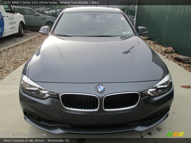 Mineral Grey Metallic / Black 2017 BMW 3 Series 320i xDrive Sedan