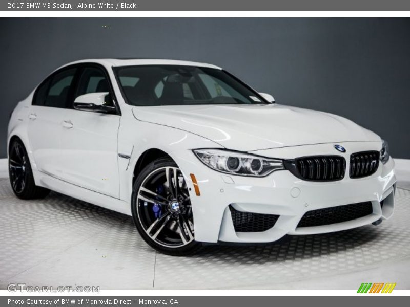 Alpine White / Black 2017 BMW M3 Sedan