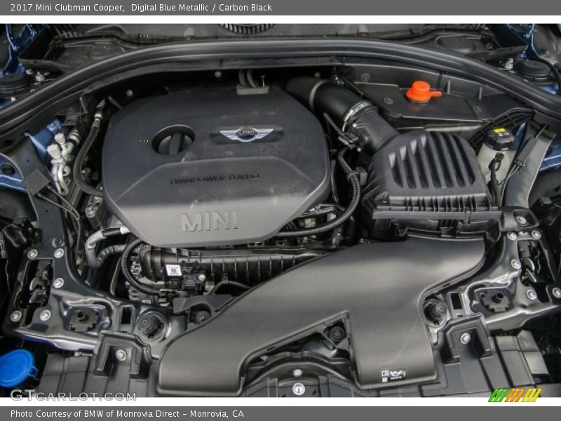 Digital Blue Metallic / Carbon Black 2017 Mini Clubman Cooper