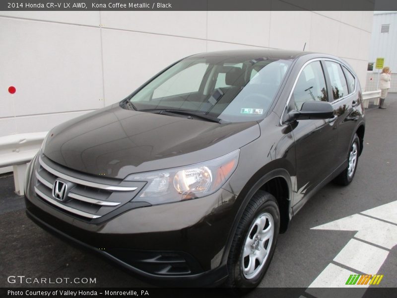 Kona Coffee Metallic / Black 2014 Honda CR-V LX AWD