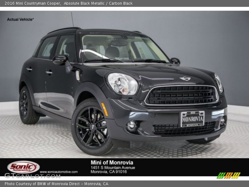 Absolute Black Metallic / Carbon Black 2016 Mini Countryman Cooper