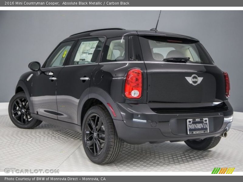 Absolute Black Metallic / Carbon Black 2016 Mini Countryman Cooper