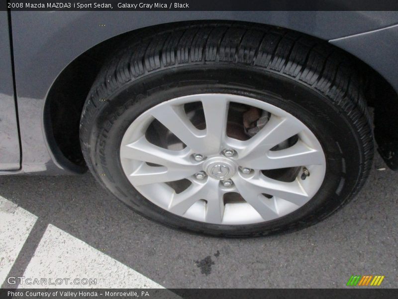 Galaxy Gray Mica / Black 2008 Mazda MAZDA3 i Sport Sedan
