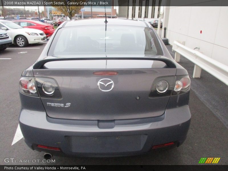 Galaxy Gray Mica / Black 2008 Mazda MAZDA3 i Sport Sedan