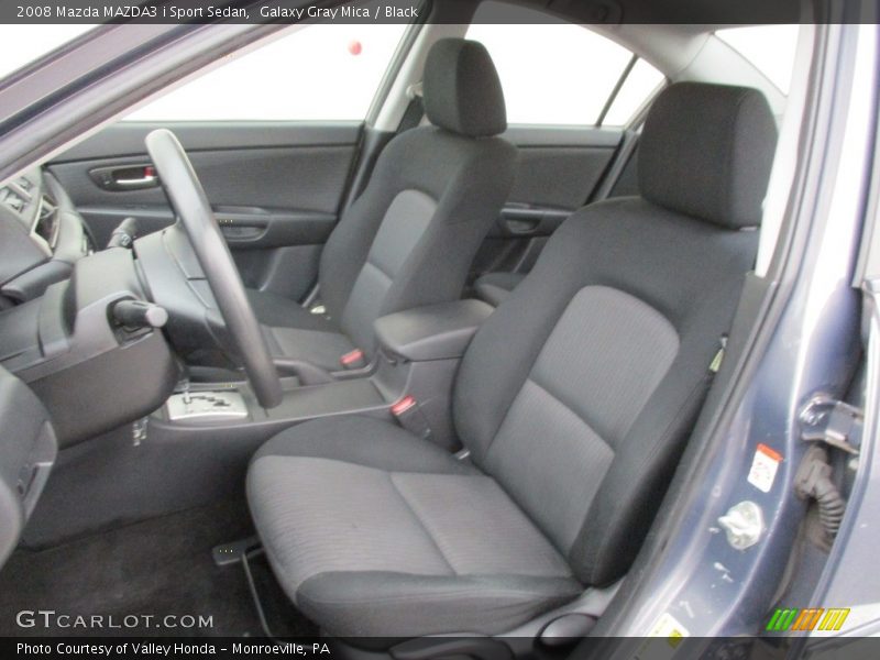 Galaxy Gray Mica / Black 2008 Mazda MAZDA3 i Sport Sedan