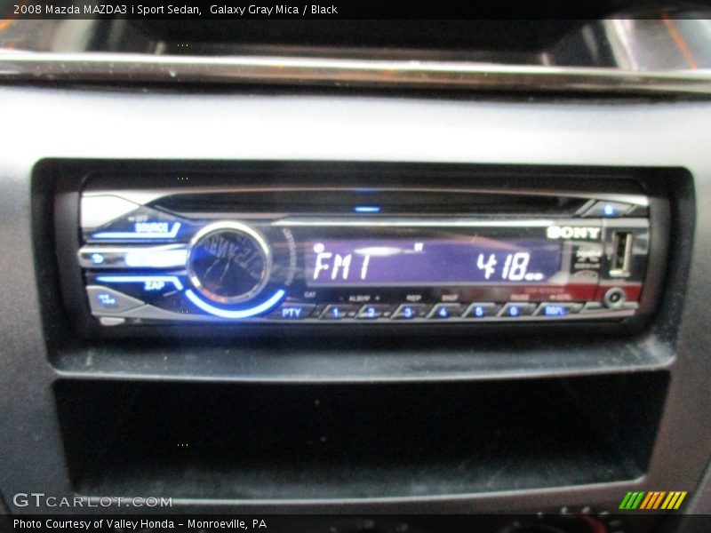 Galaxy Gray Mica / Black 2008 Mazda MAZDA3 i Sport Sedan