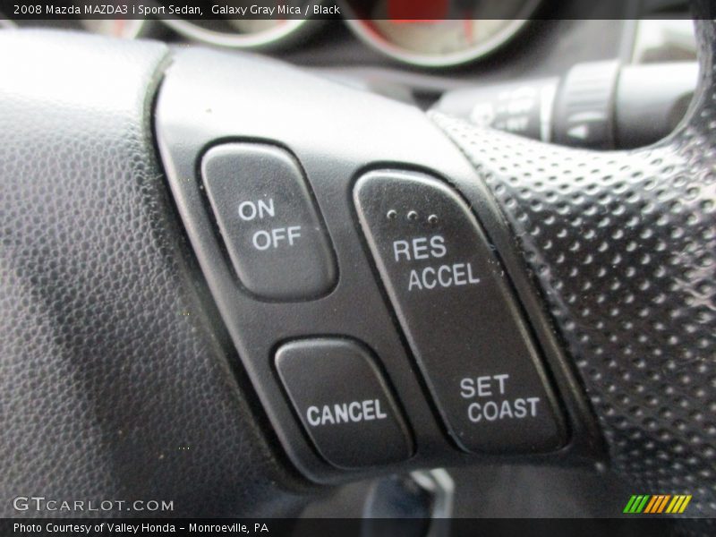 Galaxy Gray Mica / Black 2008 Mazda MAZDA3 i Sport Sedan