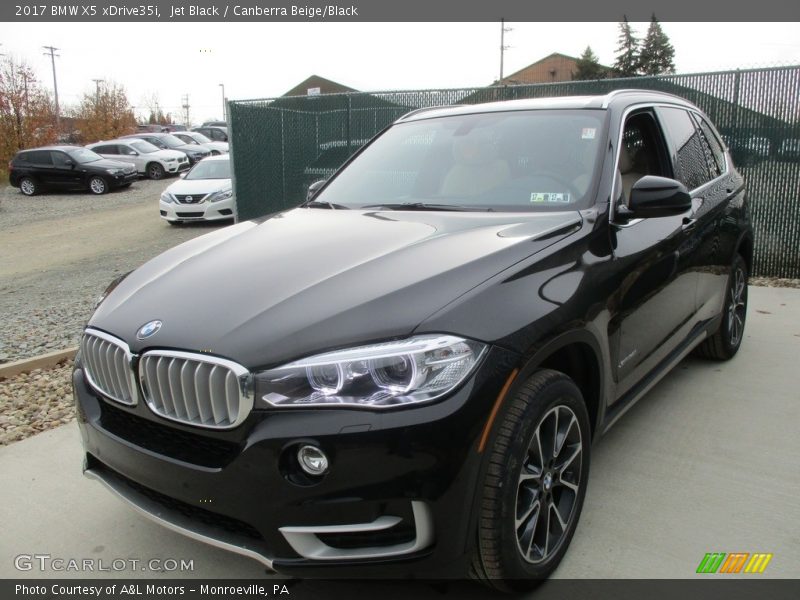 Jet Black / Canberra Beige/Black 2017 BMW X5 xDrive35i