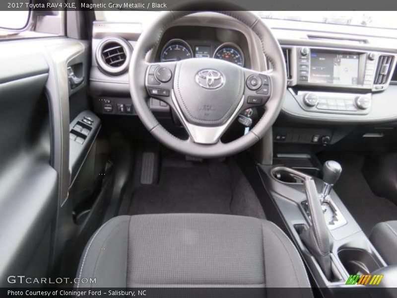 Magnetic Gray Metallic / Black 2017 Toyota RAV4 XLE