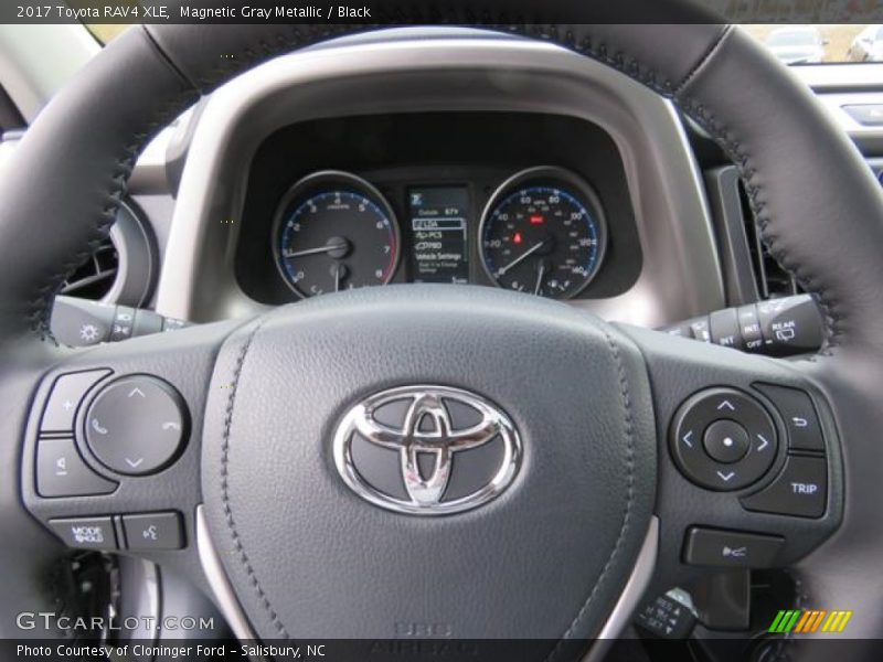 Magnetic Gray Metallic / Black 2017 Toyota RAV4 XLE