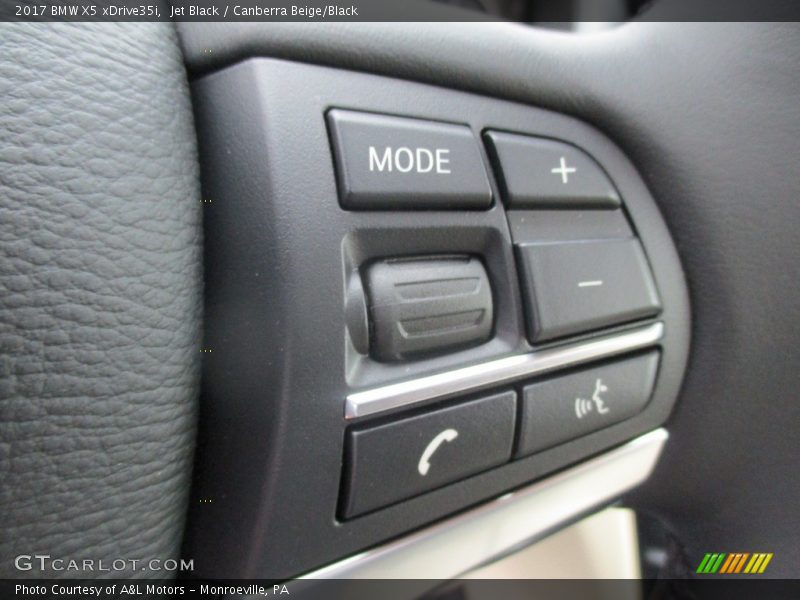 Jet Black / Canberra Beige/Black 2017 BMW X5 xDrive35i
