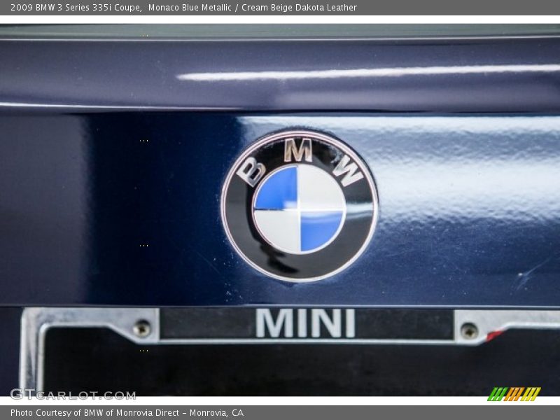 Monaco Blue Metallic / Cream Beige Dakota Leather 2009 BMW 3 Series 335i Coupe