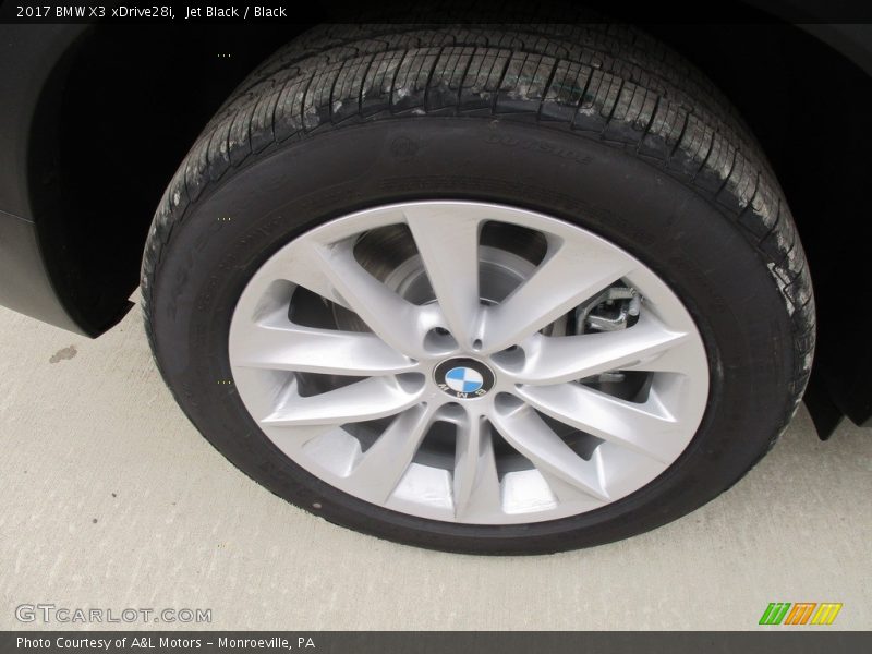 Jet Black / Black 2017 BMW X3 xDrive28i