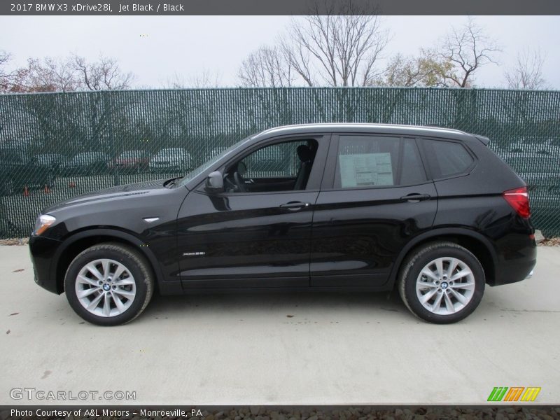 Jet Black / Black 2017 BMW X3 xDrive28i