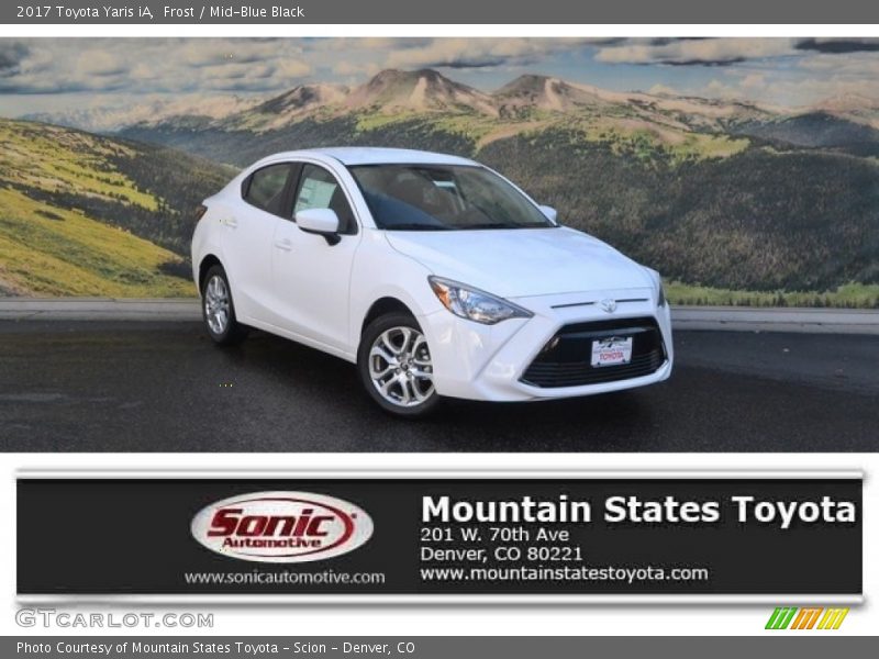 Frost / Mid-Blue Black 2017 Toyota Yaris iA