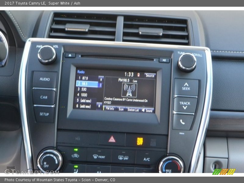 Super White / Ash 2017 Toyota Camry LE