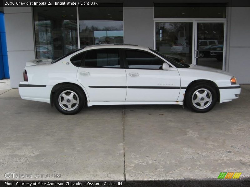 Bright White / Light Oak 2000 Chevrolet Impala LS