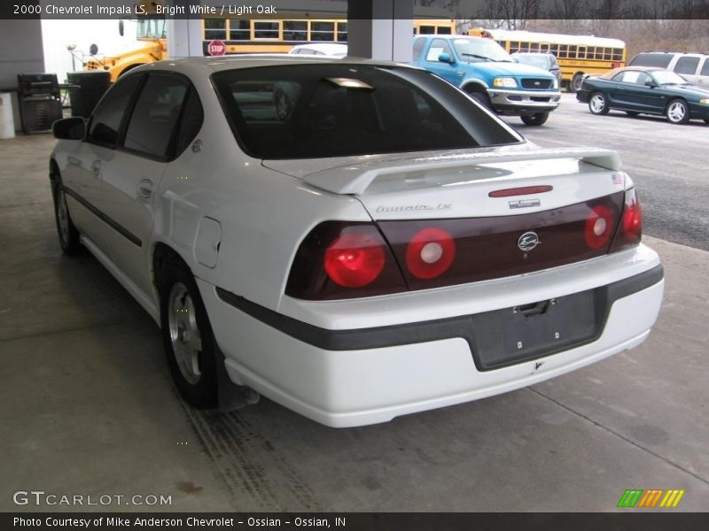 Bright White / Light Oak 2000 Chevrolet Impala LS