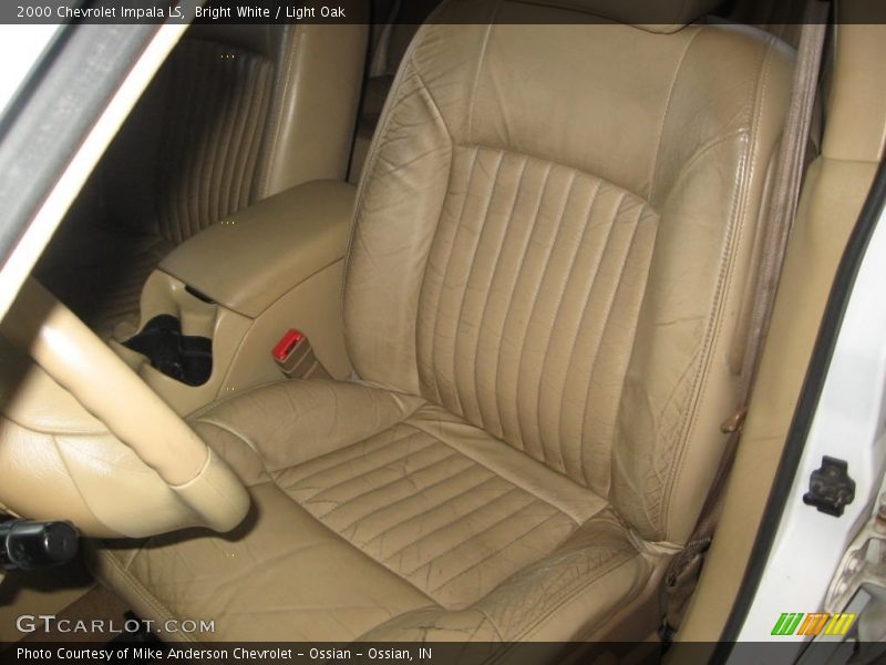 Bright White / Light Oak 2000 Chevrolet Impala LS