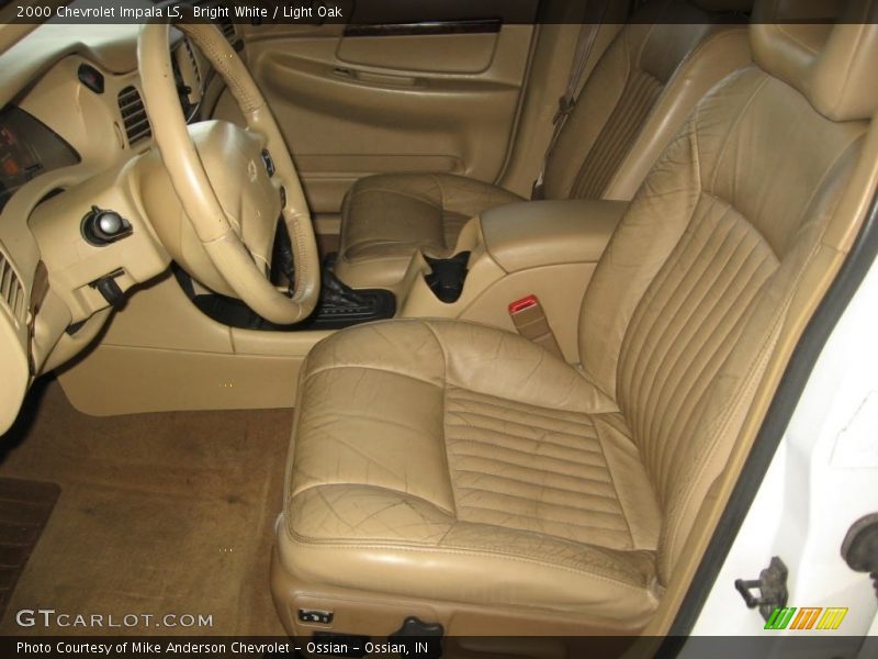 Bright White / Light Oak 2000 Chevrolet Impala LS