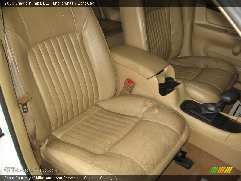 Bright White / Light Oak 2000 Chevrolet Impala LS