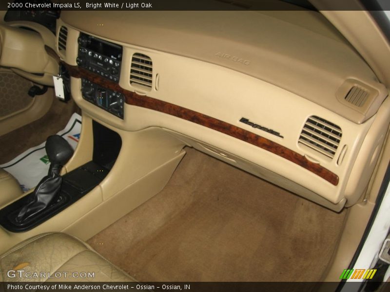 Bright White / Light Oak 2000 Chevrolet Impala LS