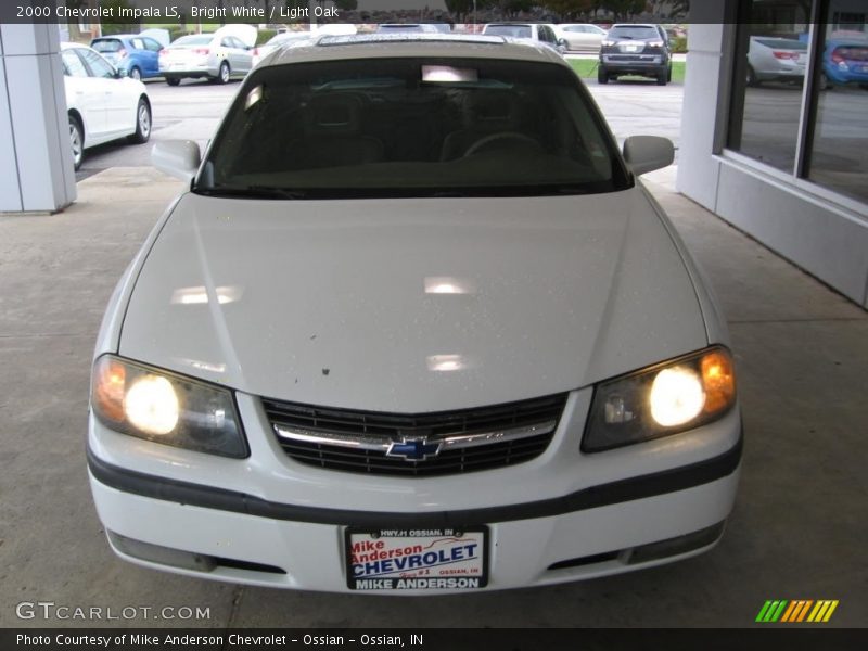 Bright White / Light Oak 2000 Chevrolet Impala LS