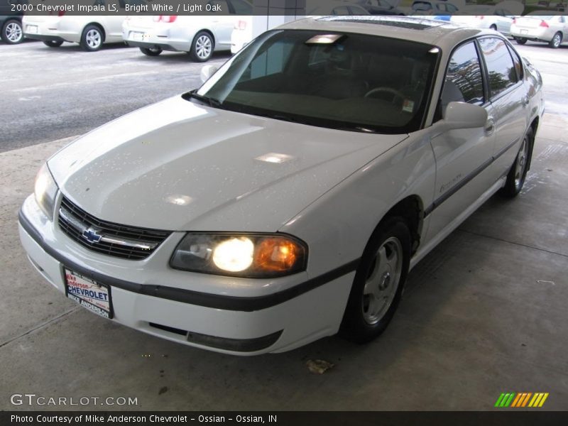 Bright White / Light Oak 2000 Chevrolet Impala LS