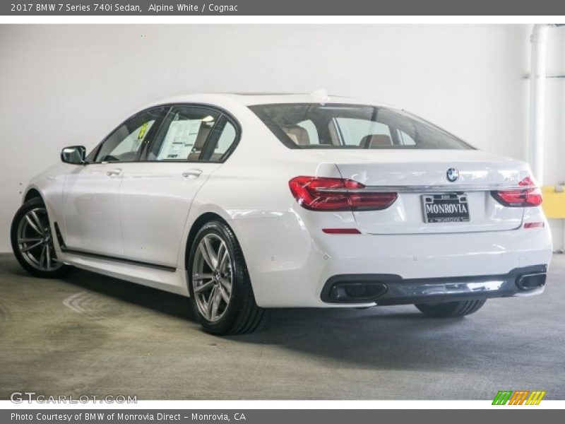 Alpine White / Cognac 2017 BMW 7 Series 740i Sedan