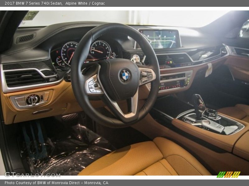 Alpine White / Cognac 2017 BMW 7 Series 740i Sedan