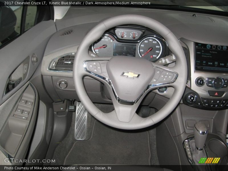 Kinetic Blue Metallic / Dark Atmosphere/Medium Atmosphere 2017 Chevrolet Cruze LT