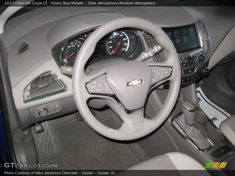 Kinetic Blue Metallic / Dark Atmosphere/Medium Atmosphere 2017 Chevrolet Cruze LT