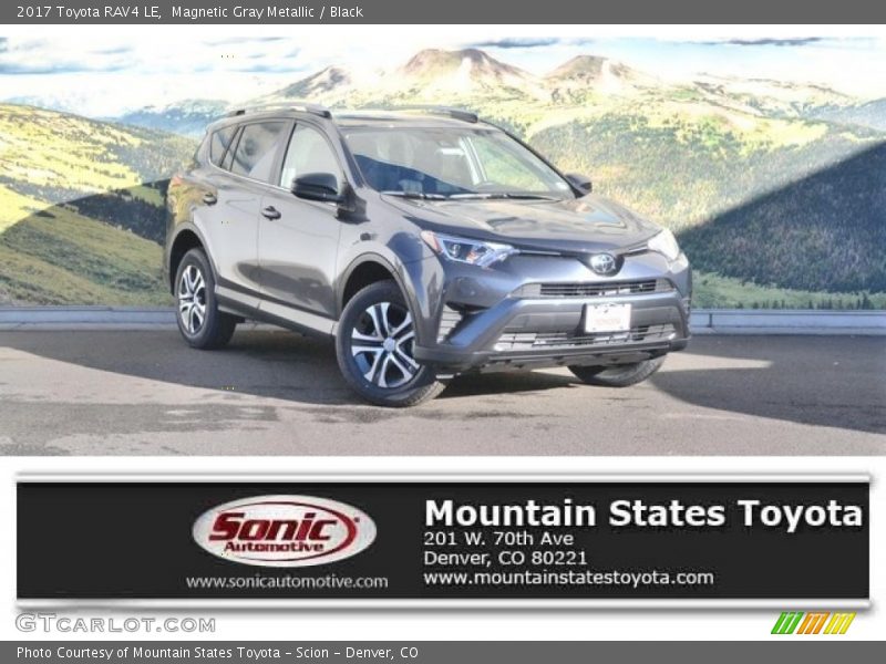 Magnetic Gray Metallic / Black 2017 Toyota RAV4 LE