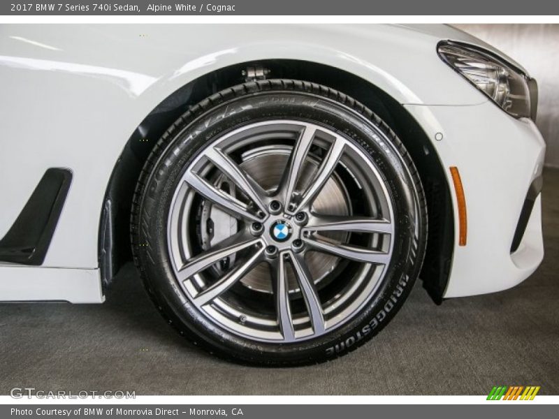 Alpine White / Cognac 2017 BMW 7 Series 740i Sedan